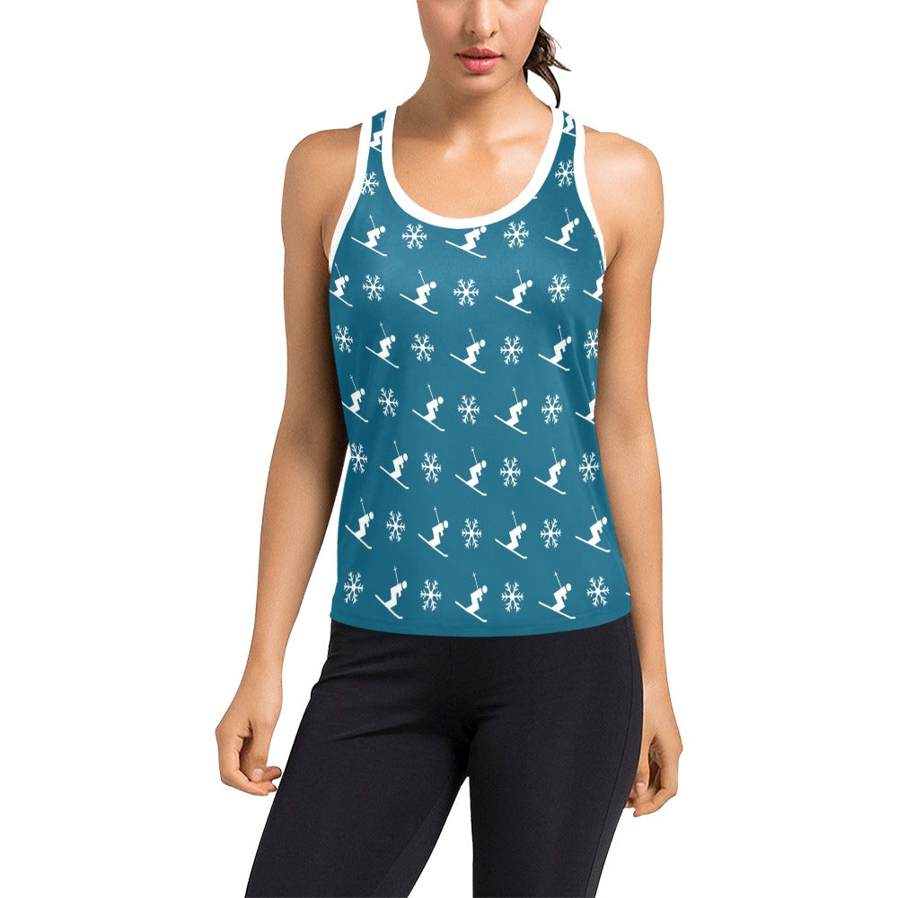 Ski Print Design LKS301 Women's Racerback Tank Top