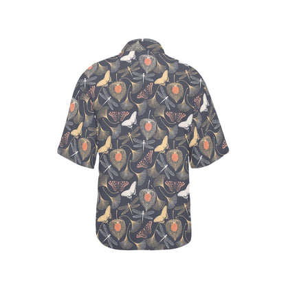 Dragonfly Print Design LKS404 Women's Hawaiian Shirt