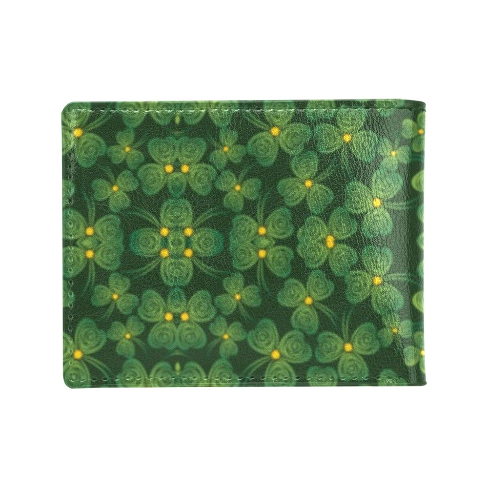 Shamrock Pattern Men's ID Card Wallet