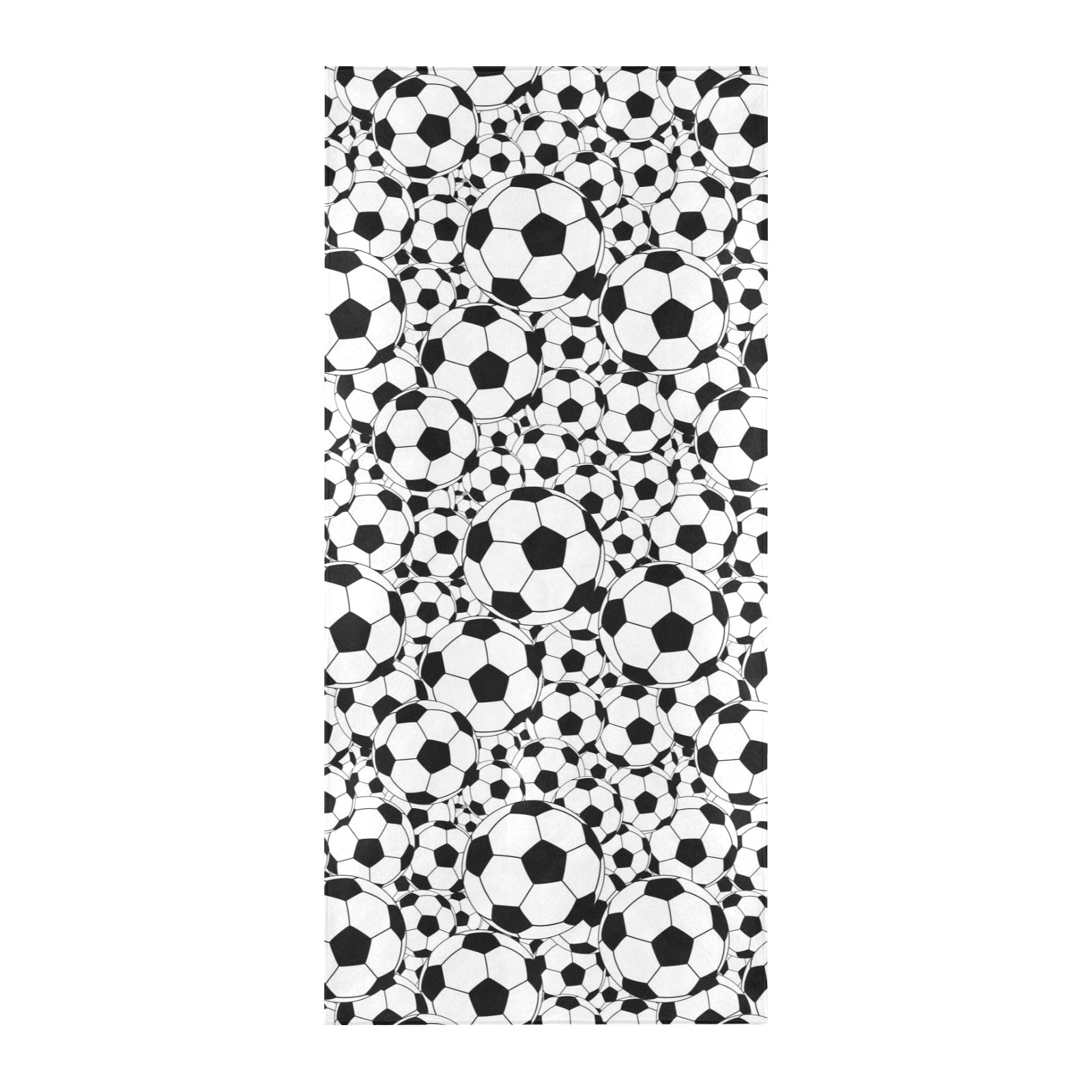 Soccer Ball Print Design LKS301 Beach Towel 32" x 71"