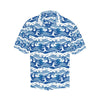 Wave Print Design LKS303 Men's Hawaiian Shirt