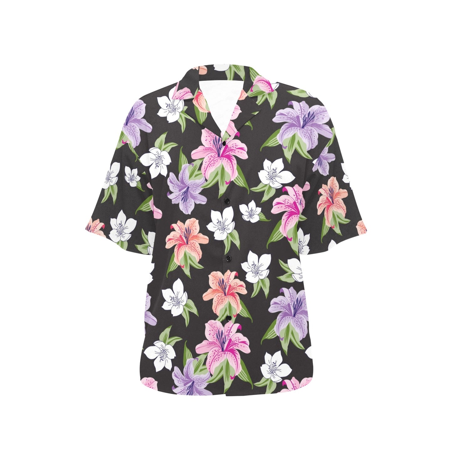 Lily Pattern Print Design LY02 Women's Hawaiian Shirt