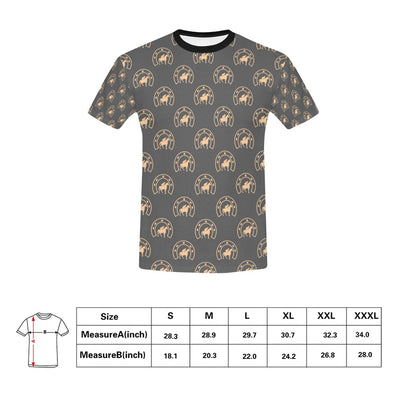 Horseshoe Print Design LKS306 Men's All Over Print T-shirt