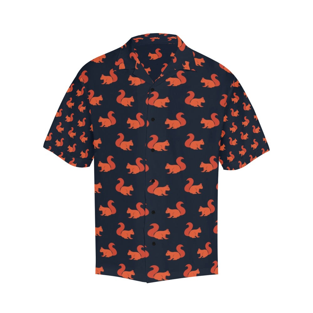 Squirrel Print Design LKS306 Men's Hawaiian Shirt