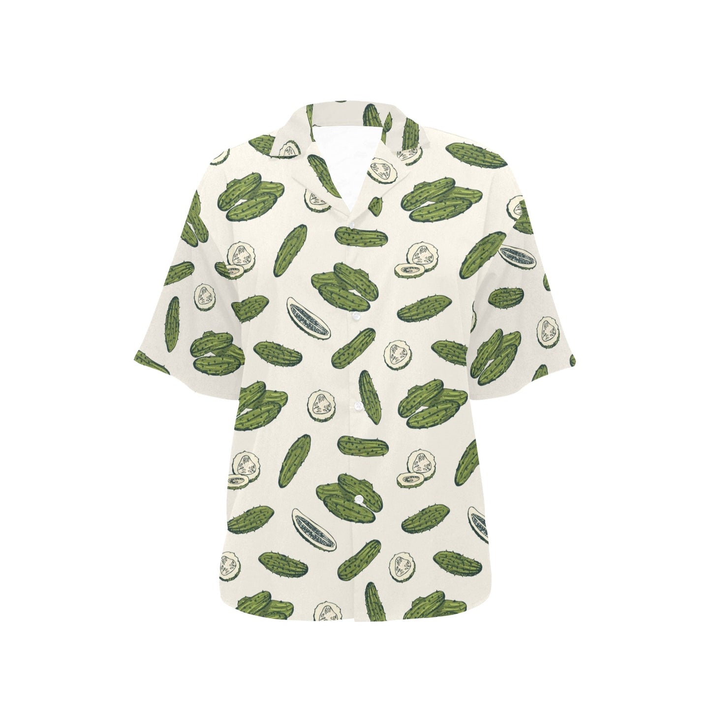 Cucumber Pattern Print Design CC05 Women's Hawaiian Shirt