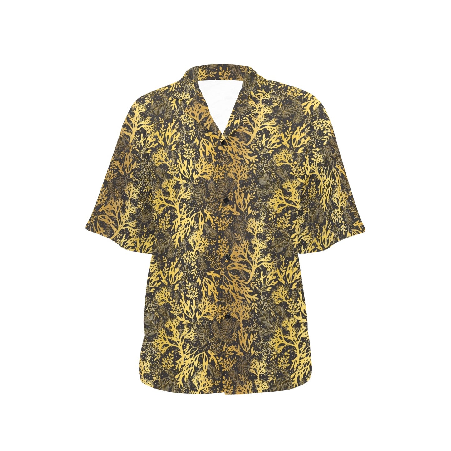 Seaweed Print Design LKS303 Women's Hawaiian Shirt