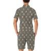 Sun Moon Print Design LKS305 Men's Romper