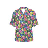 Hibiscus Print Design LKS3010 Women's Hawaiian Shirt