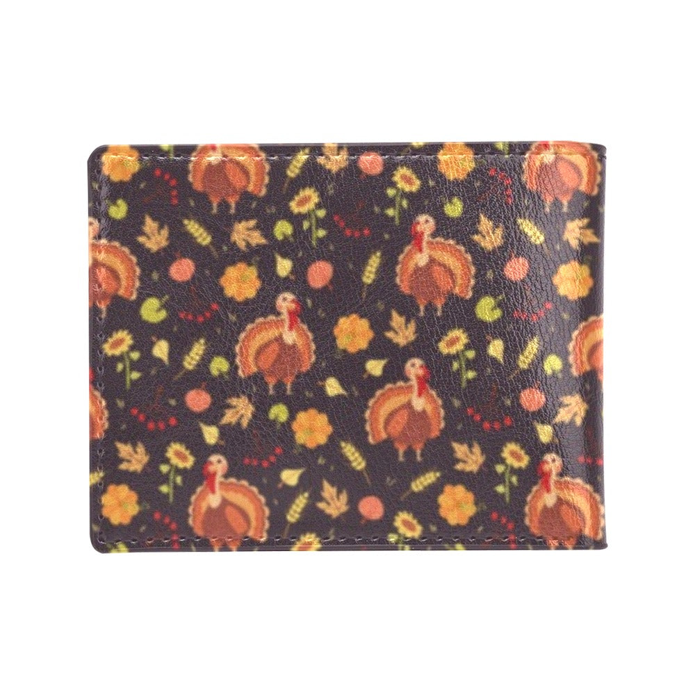 Thanksgiving Print Design LKS305 Men's ID Card Wallet