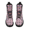 Indian Navajo Neon Themed Design Print Women's Boots