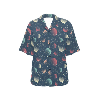 Cosmic Pattern Print Design 04 Women's Hawaiian Shirt