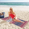 Ikat Print Design LKS401 Beach Towel 32" x 71"