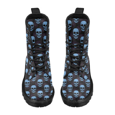 Skull Print Design LKS3012 Women's Boots