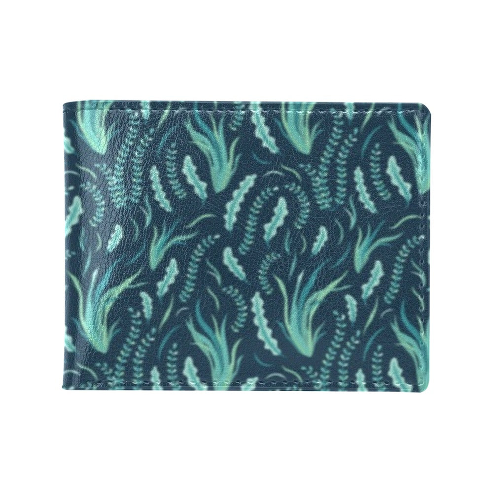 Seaweed Print Design LKS302 Men's ID Card Wallet