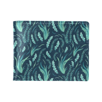 Seaweed Print Design LKS302 Men's ID Card Wallet