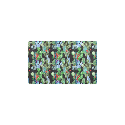 Cactus Watercolor Style Print Kitchen Mat