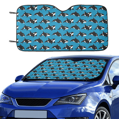 Whale Print Design LKS304 Car front Windshield Sun Shade