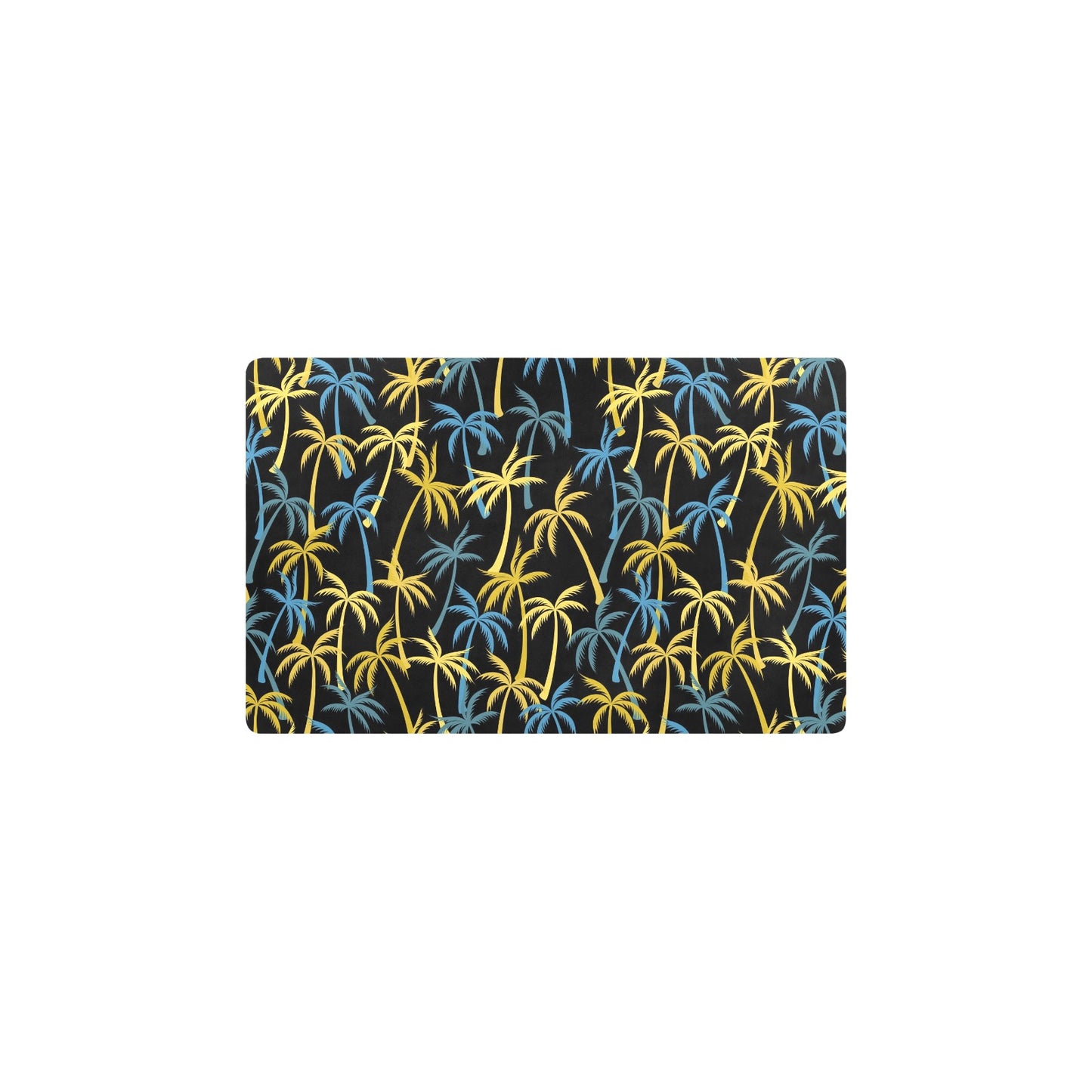 Palm Tree Pattern Kitchen Mat
