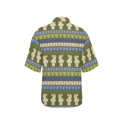Ancient Greek Statue Print Design LKS301 Women's Hawaiian Shirt