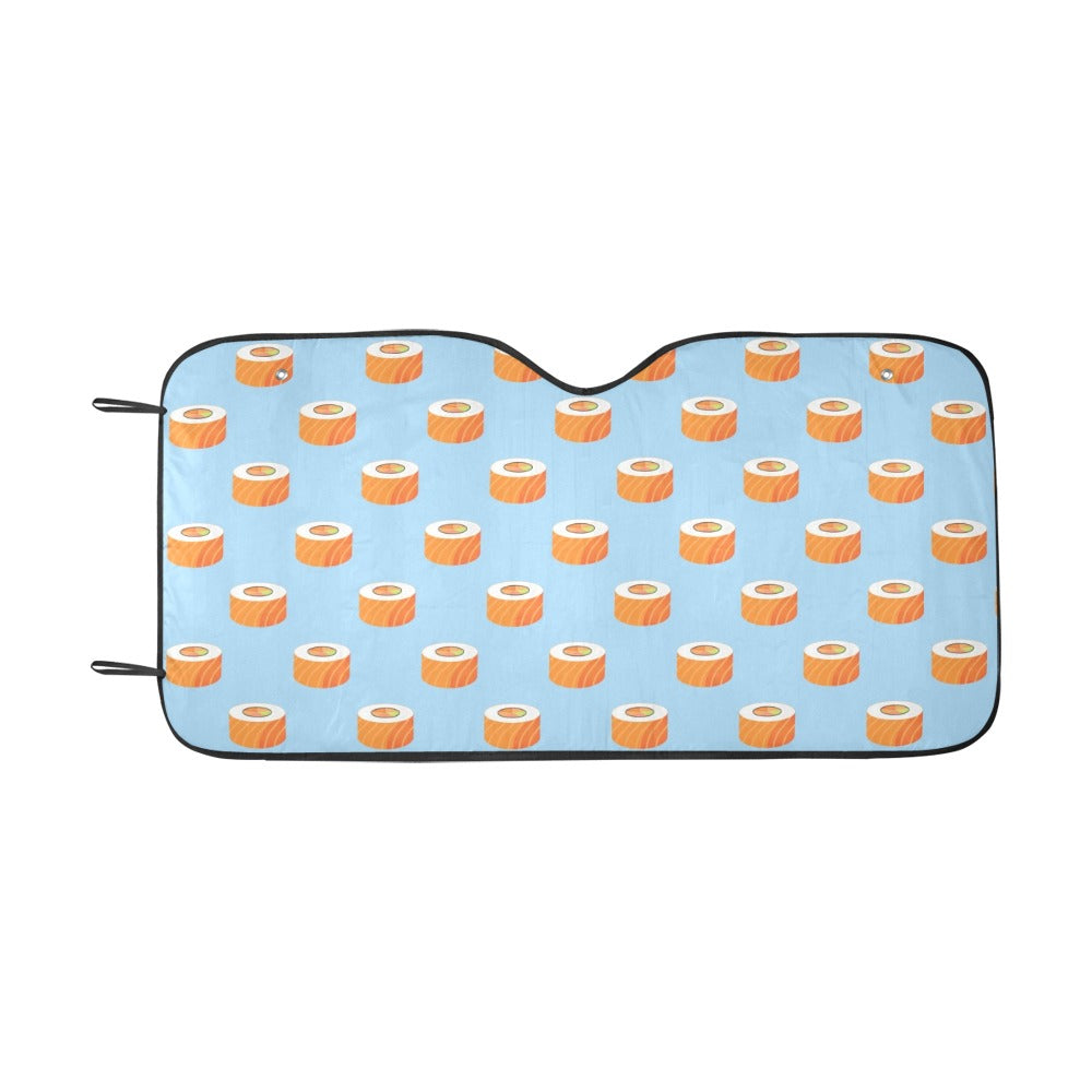 Salmon Sushi Print Design LKS307 Car front Windshield Sun Shade