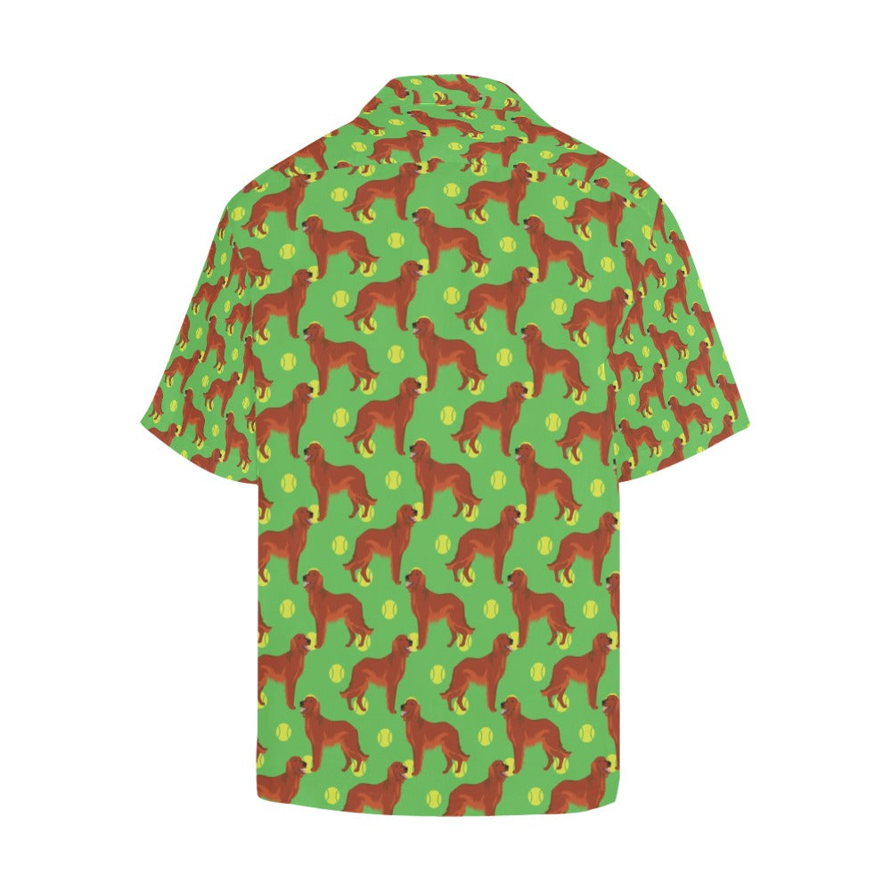 Setters Irish Print Design LKS302 Men's Hawaiian Shirt