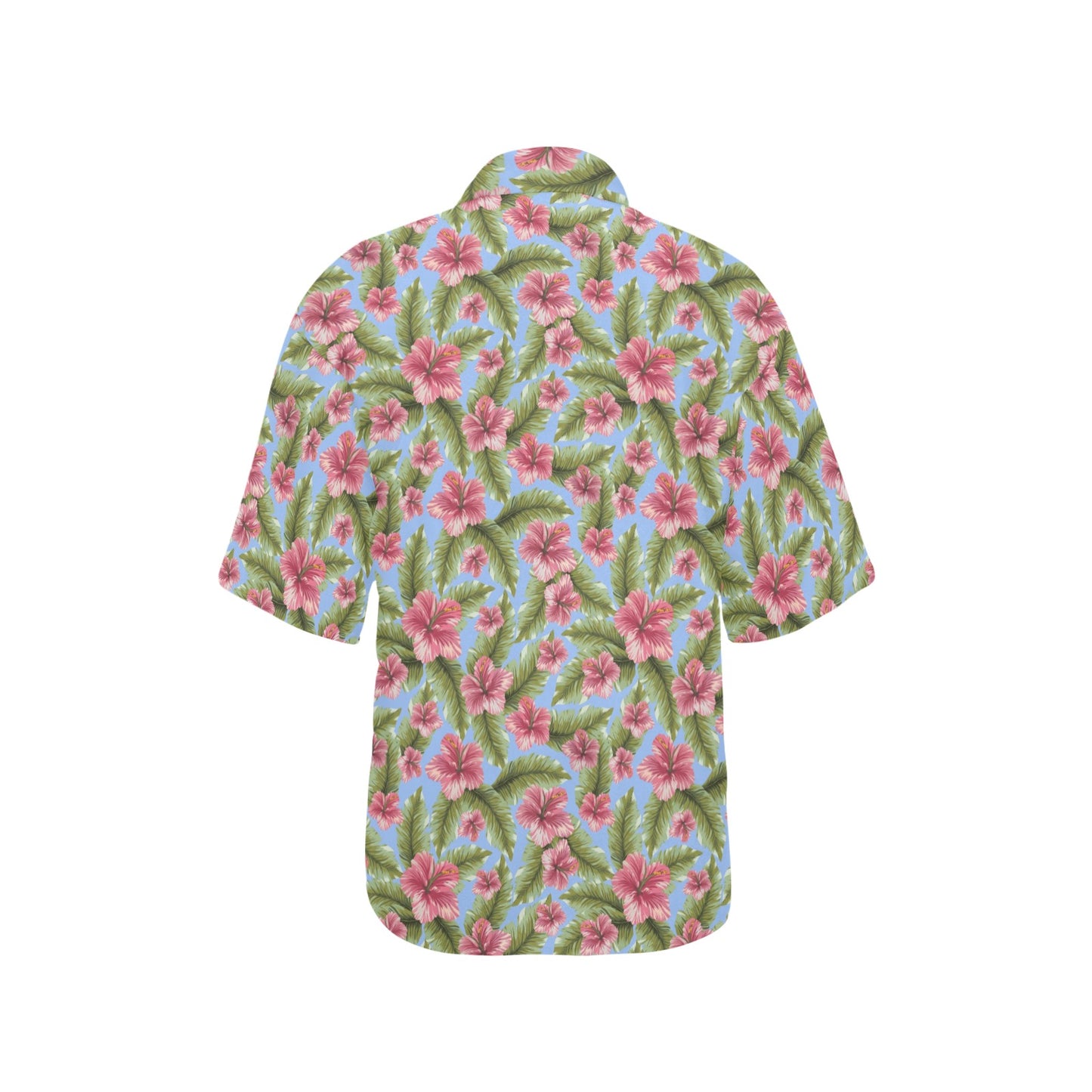 Tropical Flower Print Design LKS301 Women's Hawaiian Shirt