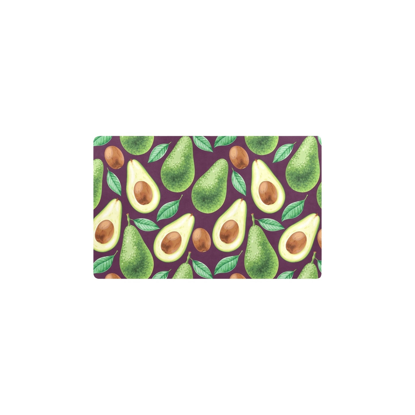 Avocado Pattern Print Design AC08 Kitchen Mat