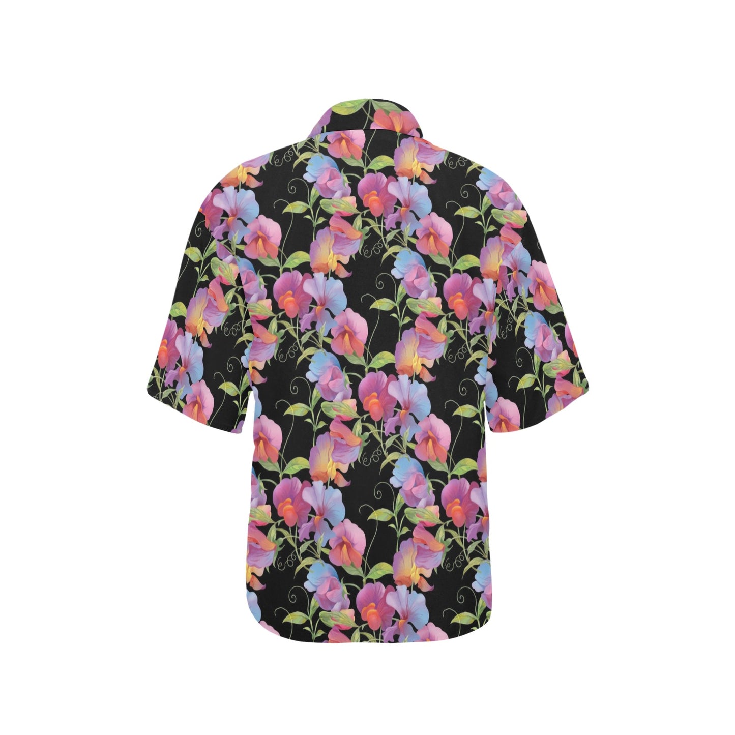 Peony Pattern Print Design PE012 Women's Hawaiian Shirt