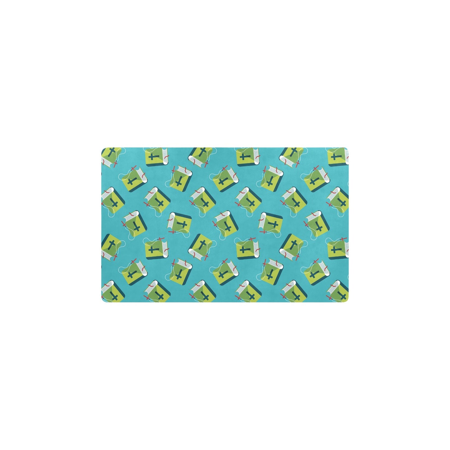 Bible Pattern Print Design 01 Kitchen Mat