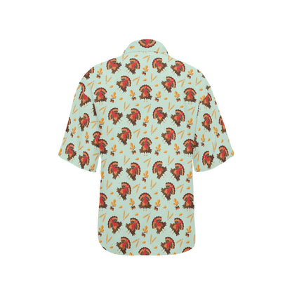 Thanksgiving Print Design LKS309 Women's Hawaiian Shirt
