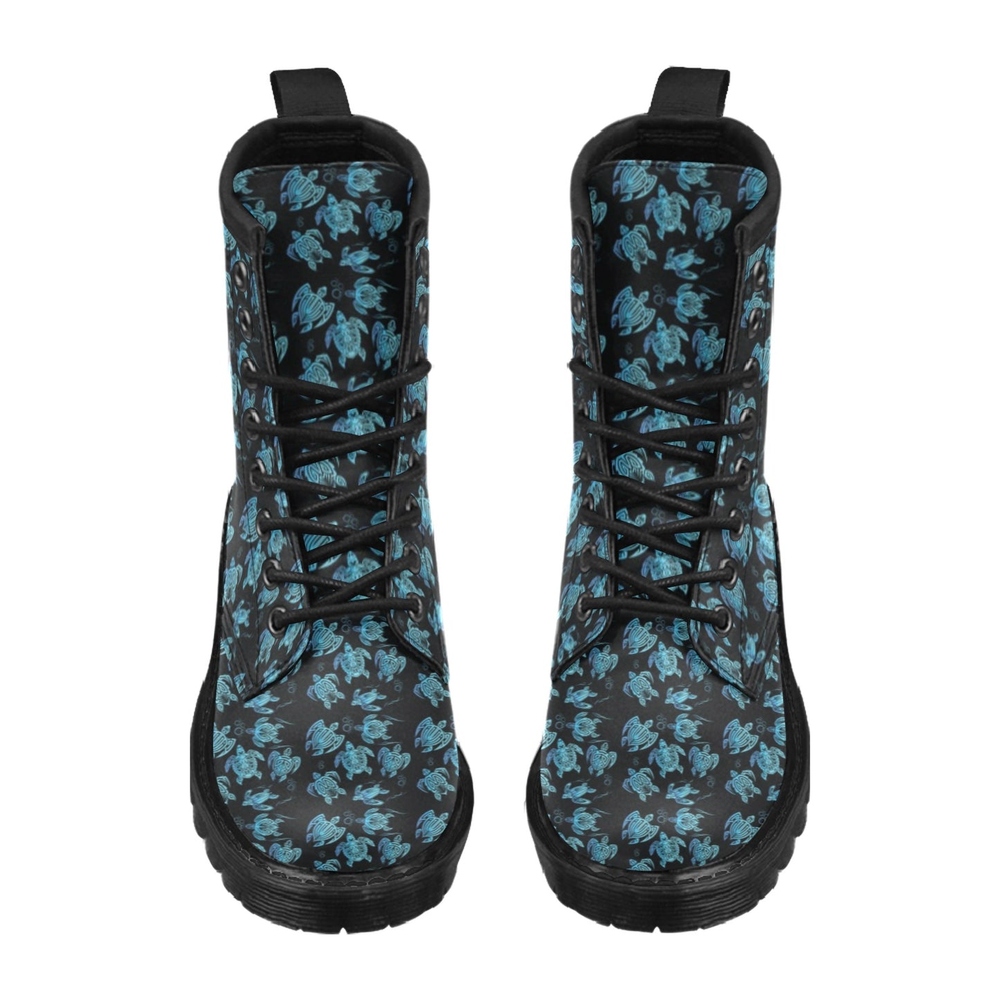Tribal Turtle Polynesian Themed Design Women's Boots