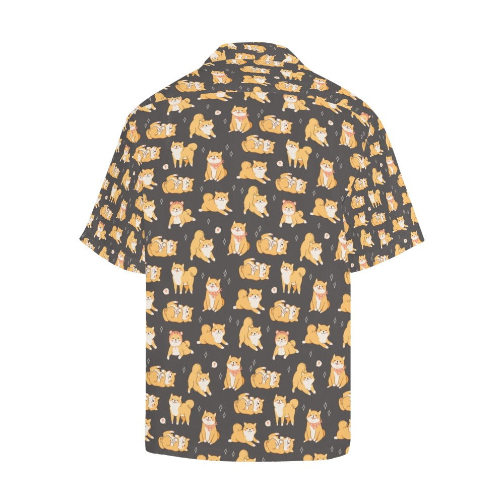 Shiba Inu Print Design LKS309 Men's Hawaiian Shirt