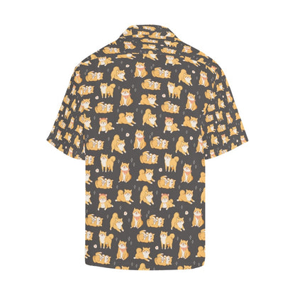 Shiba Inu Print Design LKS309 Men's Hawaiian Shirt