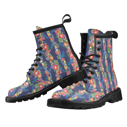 Hawaiian Themed Pattern Print Design H04 Women's Boots