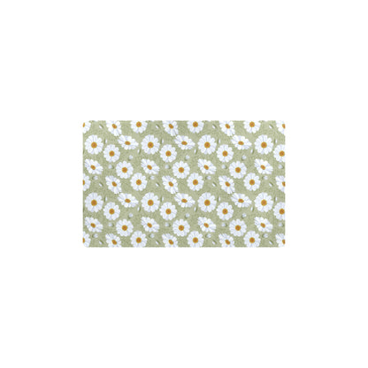 Daisy Yellow Print Pattern Kitchen Mat