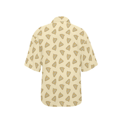 Poop Emoji Pattern Print Design A02 Women's Hawaiian Shirt