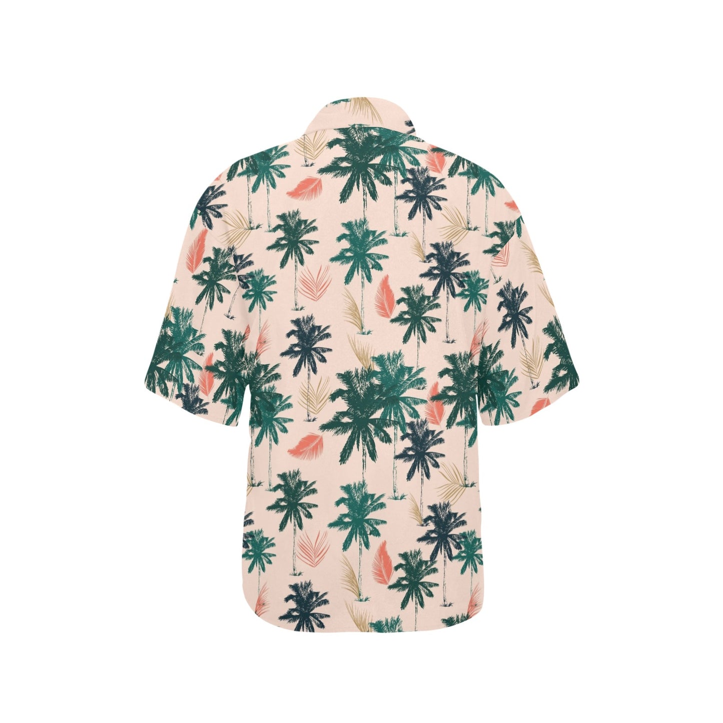 Palm Tree Pattern Print Design PT014 Women's Hawaiian Shirt