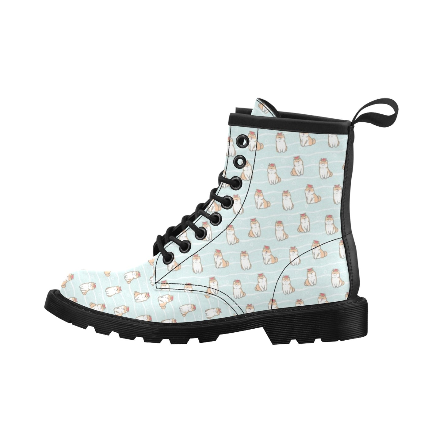 Shiba Inu Print Design LKS3011 Women's Boots