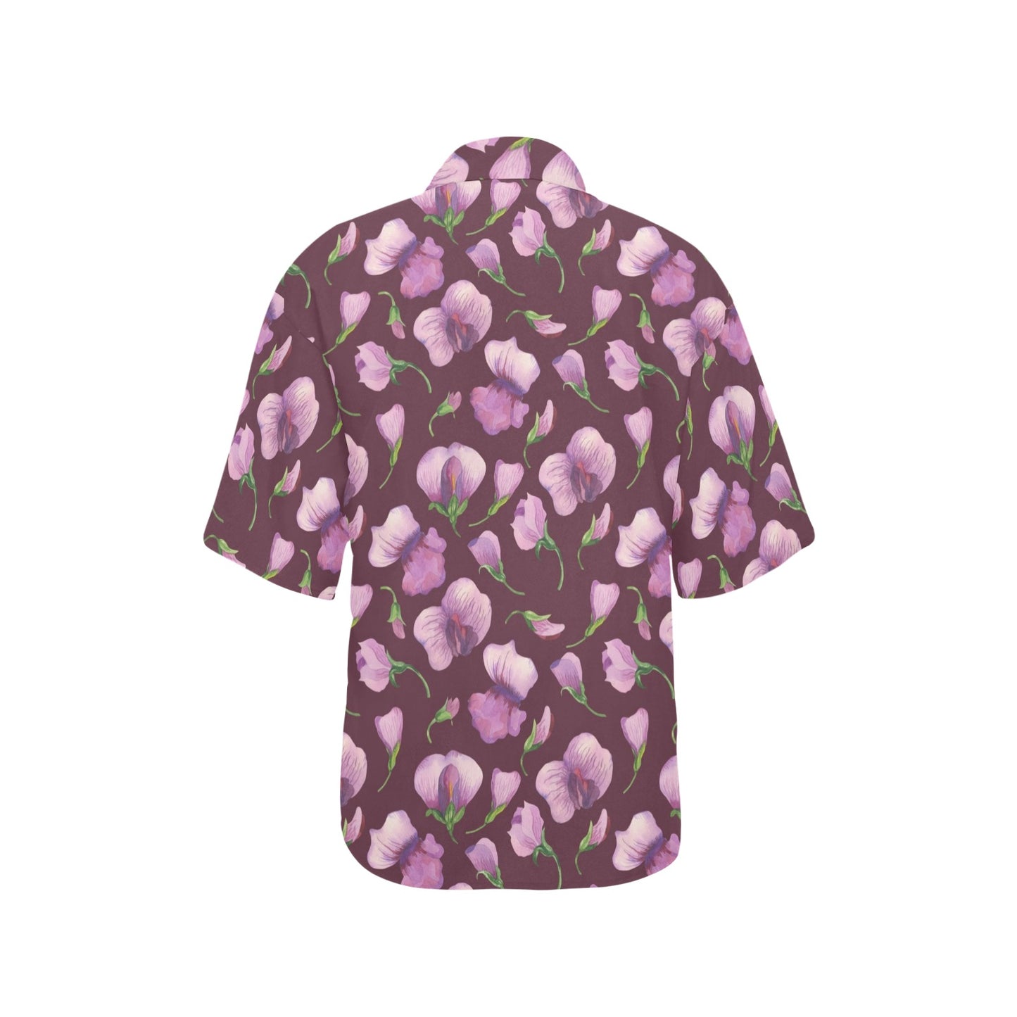 Peony Pattern Print Design PE010 Women's Hawaiian Shirt