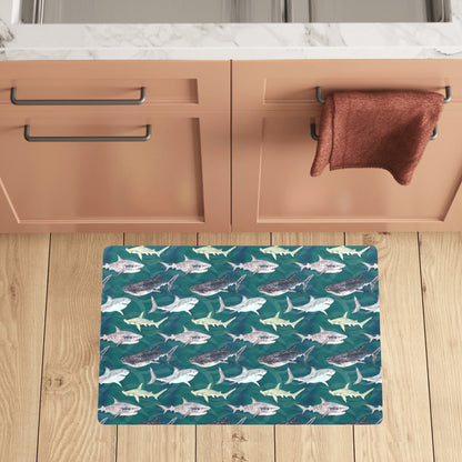 Shark Style Print Kitchen Mat