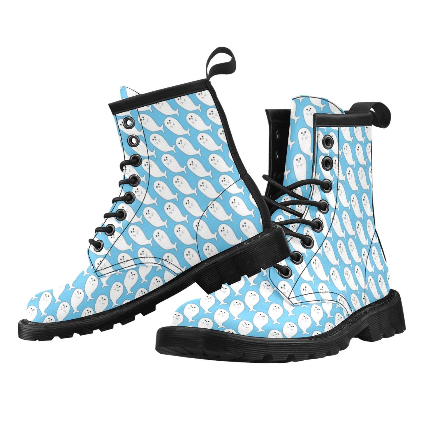 Sea Lion Print Design LKS402 Women's Boots