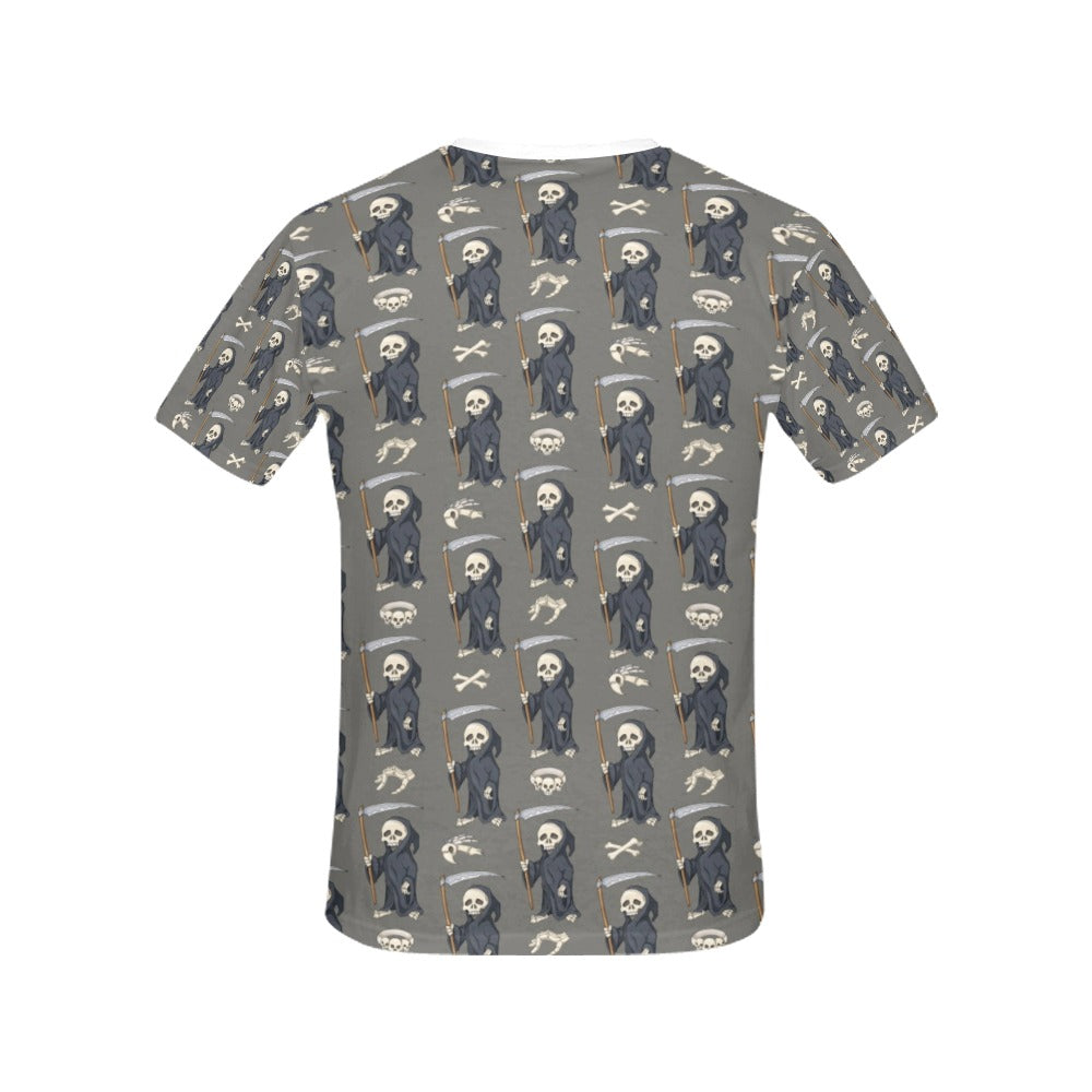Skeleton Print Design LKS308 Women's  T-shirt