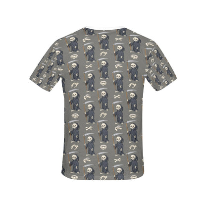 Skeleton Print Design LKS308 Women's  T-shirt