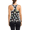 Skull Print Design LKS3013 Women's Racerback Tank Top