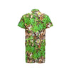 Camouflage Realistic Tree Fresh Print Men's Romper