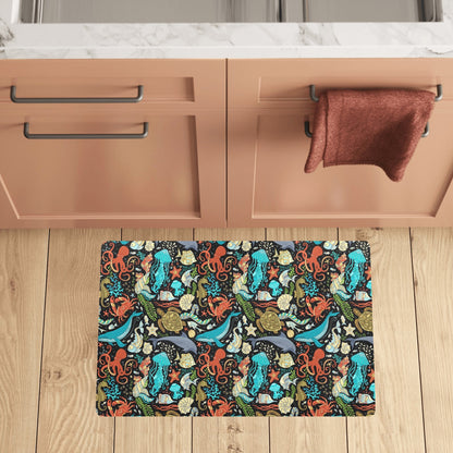 Underwater Animal Print Design LKS301 Kitchen Mat