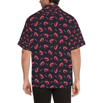Shrimp Print Design LKS302 Men's Hawaiian Shirt