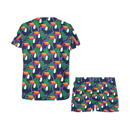 Toucan Print Design LKS302 Women's Short Pajama Set