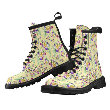 Iris Pattern Print Design IR06 Women's Boots