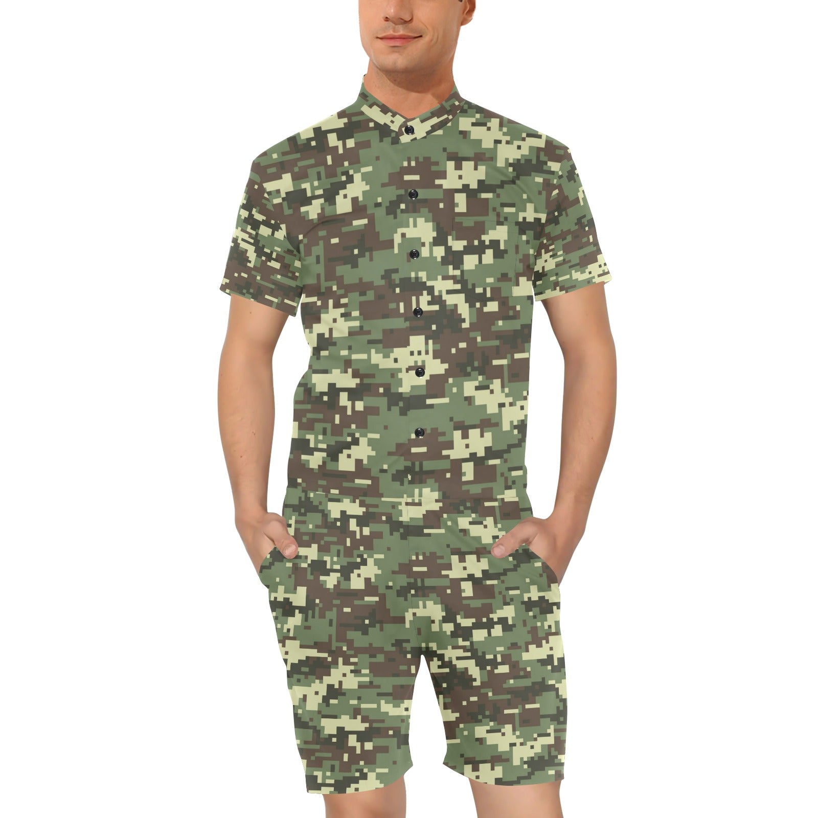 ACU Digital Army Camouflage Men's Romper